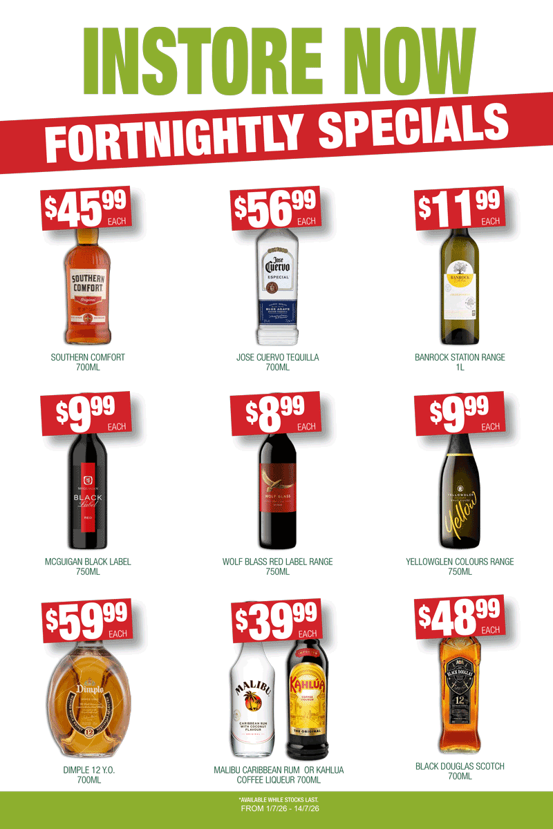 July Bottle Shop Specials West Ryde